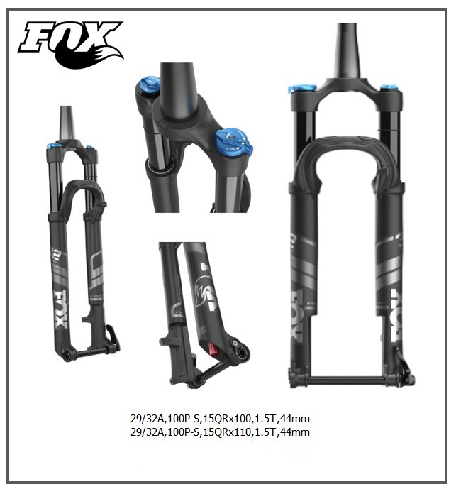 โช๊คลม FOX PERFORMANCE FLOAT SC 32 100 3POS GRIP 29" 15QRX110 BOOST 1.5 TAPERED 44MM ANO, FOX 2022