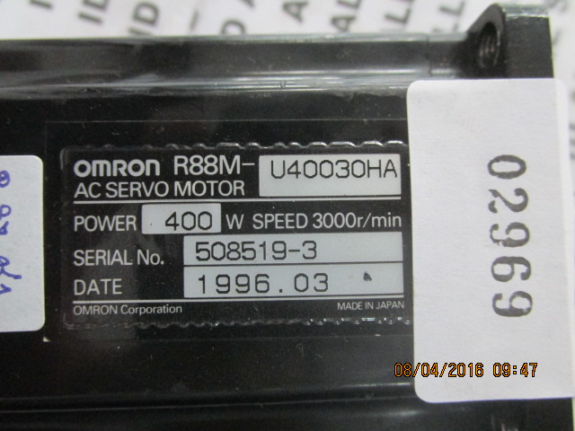 R88M-U20030HA-S1 SERVO MOTOR “ OMRON ”