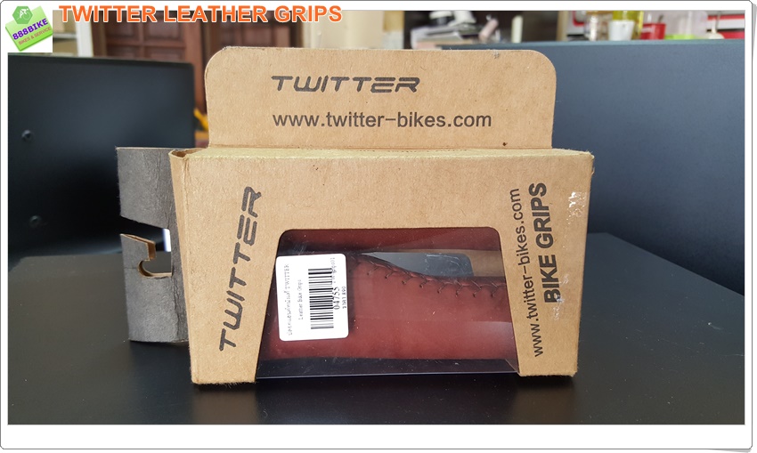 ปลอกแฮนด์หนังแท้ TWITTER Leather Bike Grips,TWG01(S196)