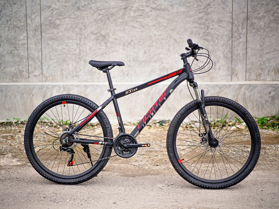 จักรยานเสือภูเขา RICHTER MX100 ล้อ 27.5 นิ้ว ดิสเบรค เฟรมอลูมิเนียม 21 speed NEW2024