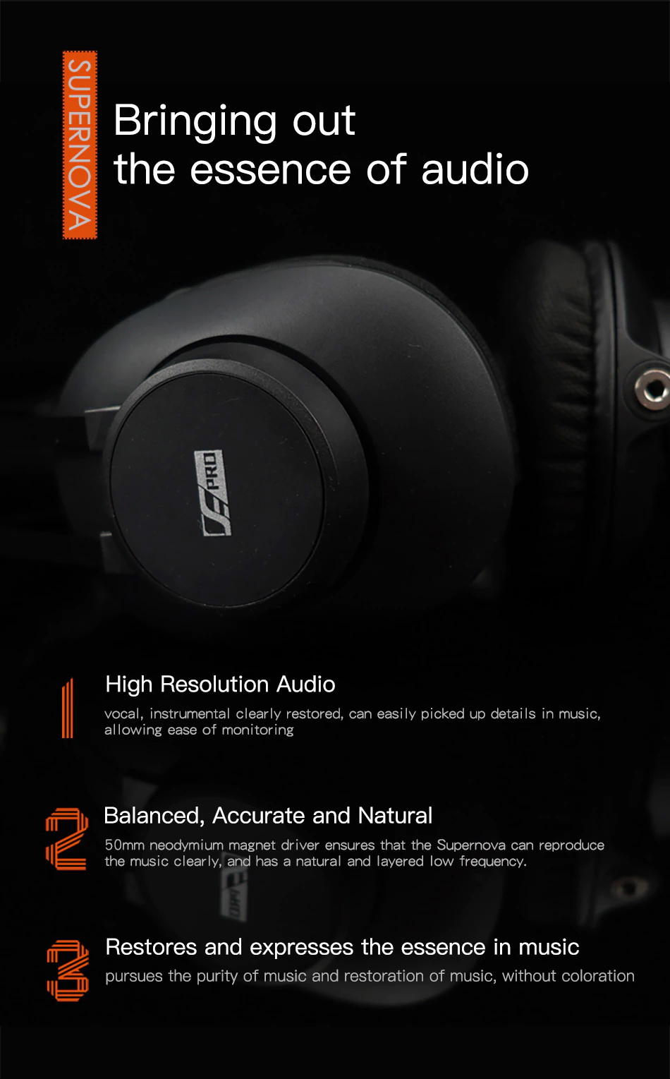 ขาย VE Supernova หูฟัง Headphone คุณภาพเสียงระดับ High Resolution
