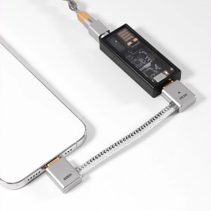 DD MFI09L สายแปลง Lightning เป็น TypeC OTG (หัวปลั๊กตัว L) สำหรับเครื่องเสียง