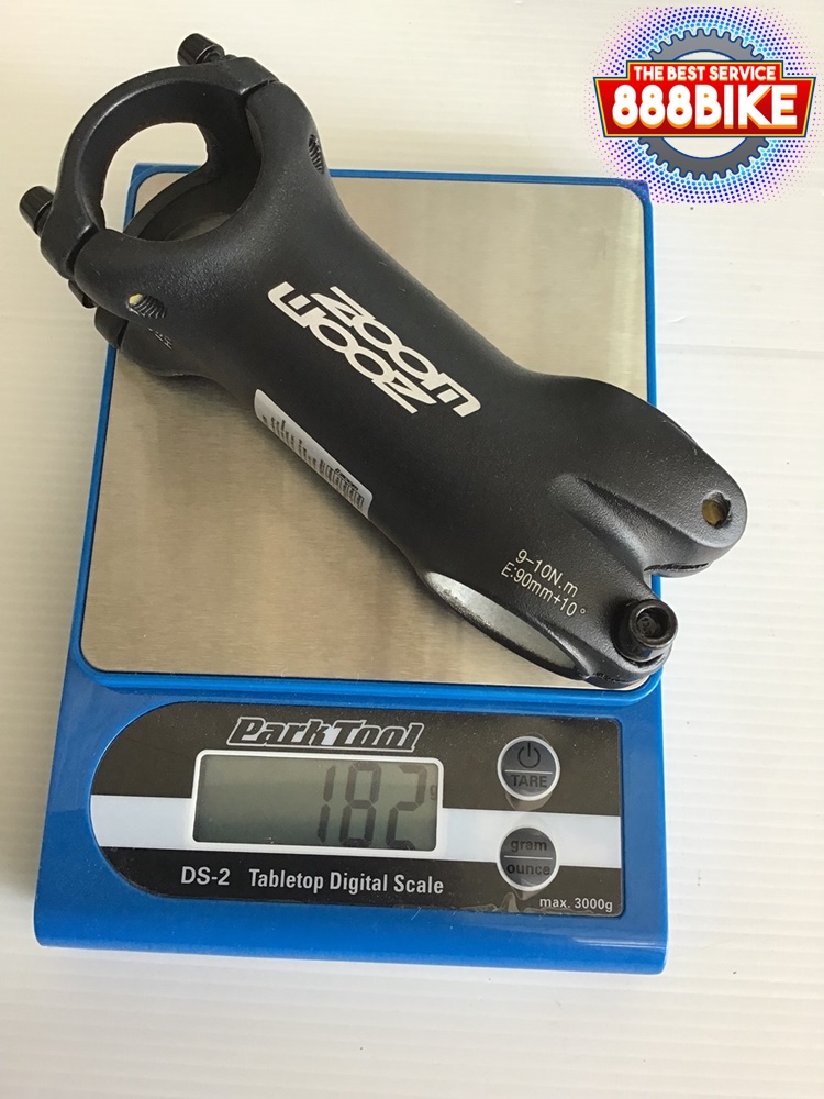 คอแฮนด์ ZOOM BICYCLE STEM,TDS-C369A-8/FOV/ISO-M,ยก10องศา ยาว 90มม.