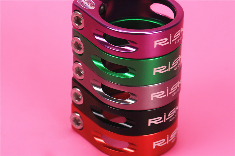 รัดหลักอาน RISK alloy Bolt Seatpost Clamp มีแต่ 31.8 (แบบยึดน็อต) K89