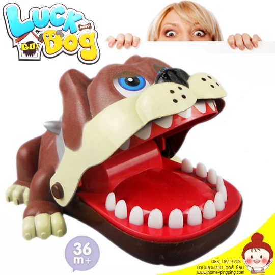 หมางับนิ้ว luck dog Dentist ของเล่นยอดนิยม (ผลัดกันกดฟัน จนกว่าจะงับนิ้ว)