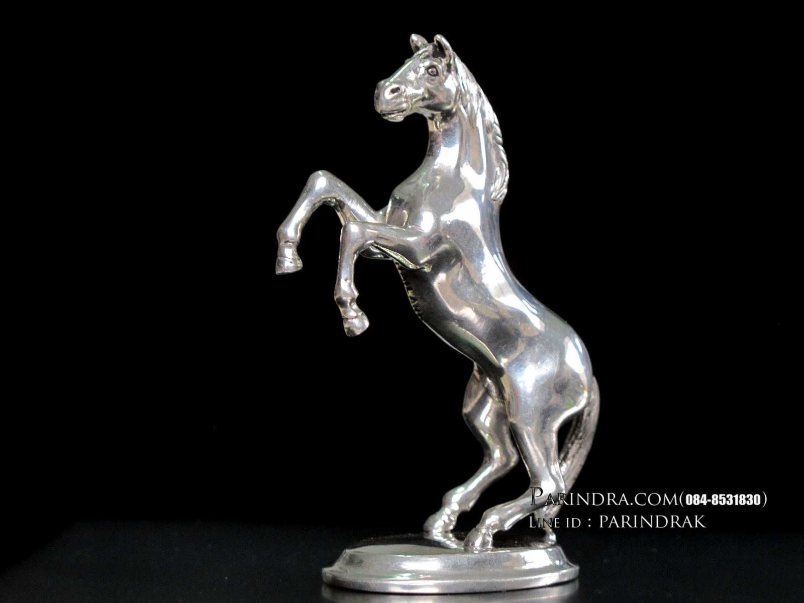 รูปหล่อรูปม้า จากโลหะ Pewter งานฝีมือคนไทย 100% (สวยมากๆคล้ายเนื้อเงินแท้)