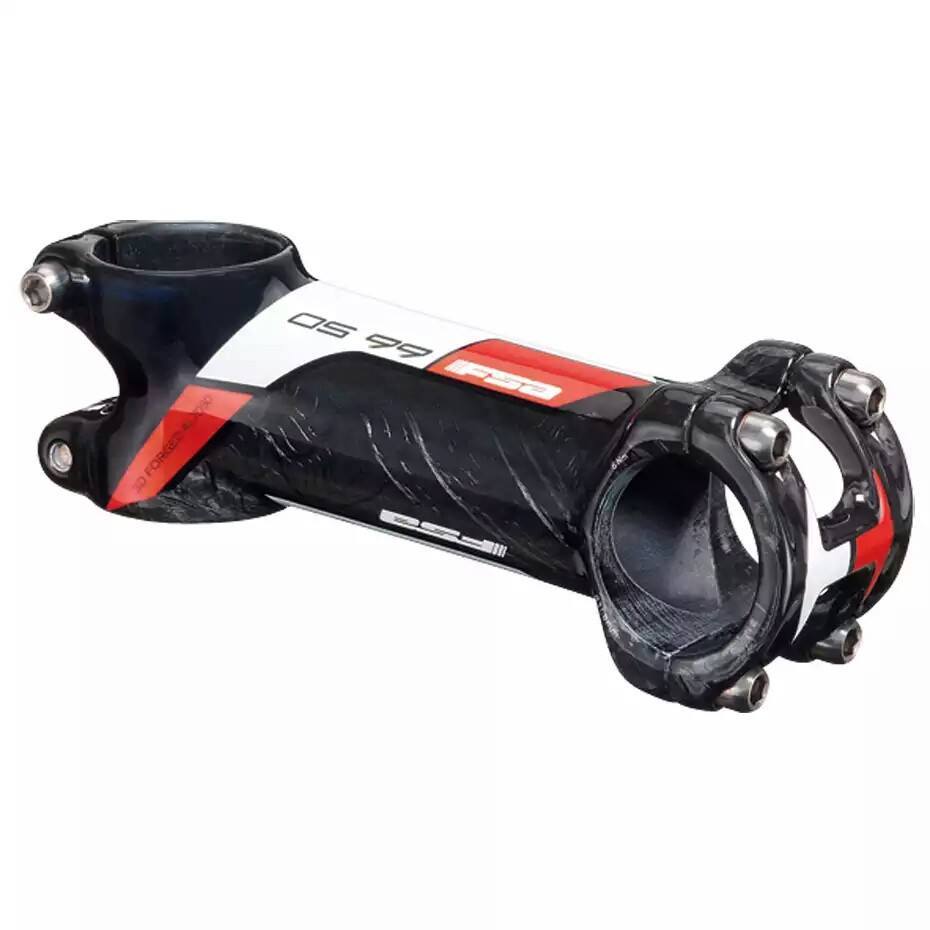 คอแฮนด์เสือหมอบ FSA OS-99 CSI ,CARBON STEM สีดำขาวและดำแดง