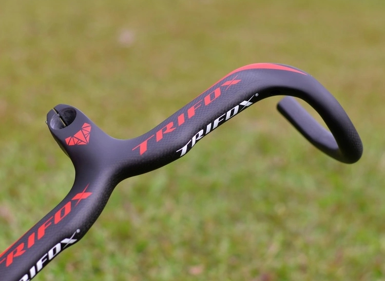 แฮนด์หมอบ TRIFOX TL-CHB10 New Full Carbon Bicycle Stem Handlebar Road Bikes Carbon Integrated