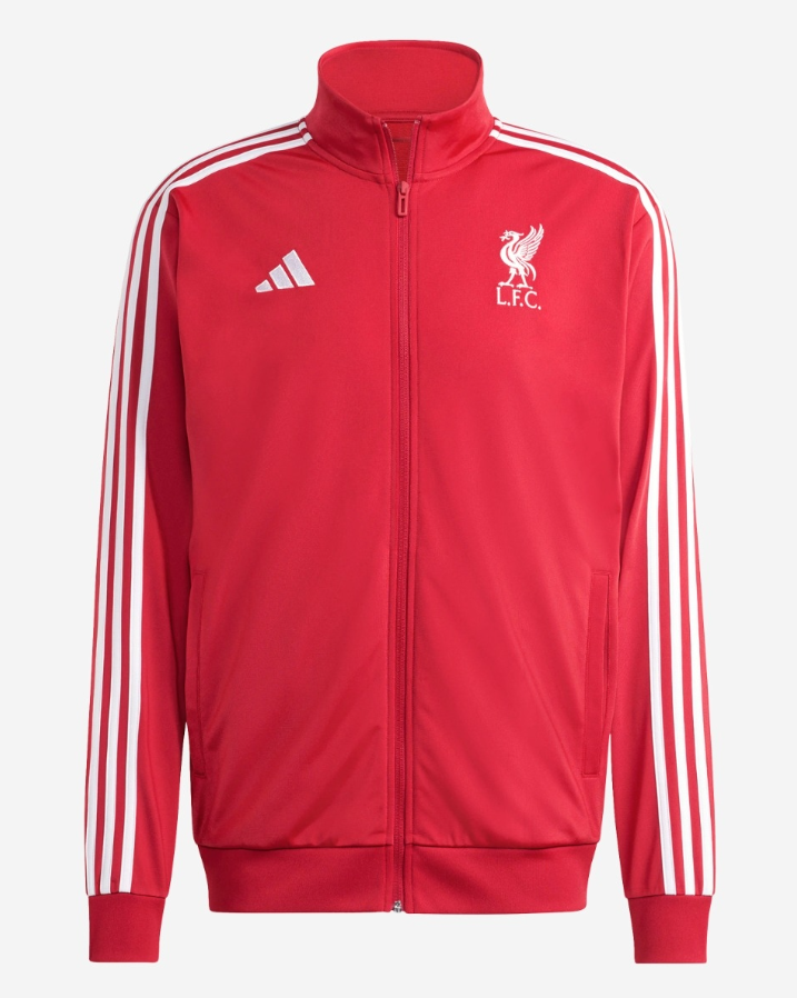 เสื้อแจ็คเก็ตลิเวอร์พูลอาดิดาส 25/26 DNA Anthem สีแดงของแท้