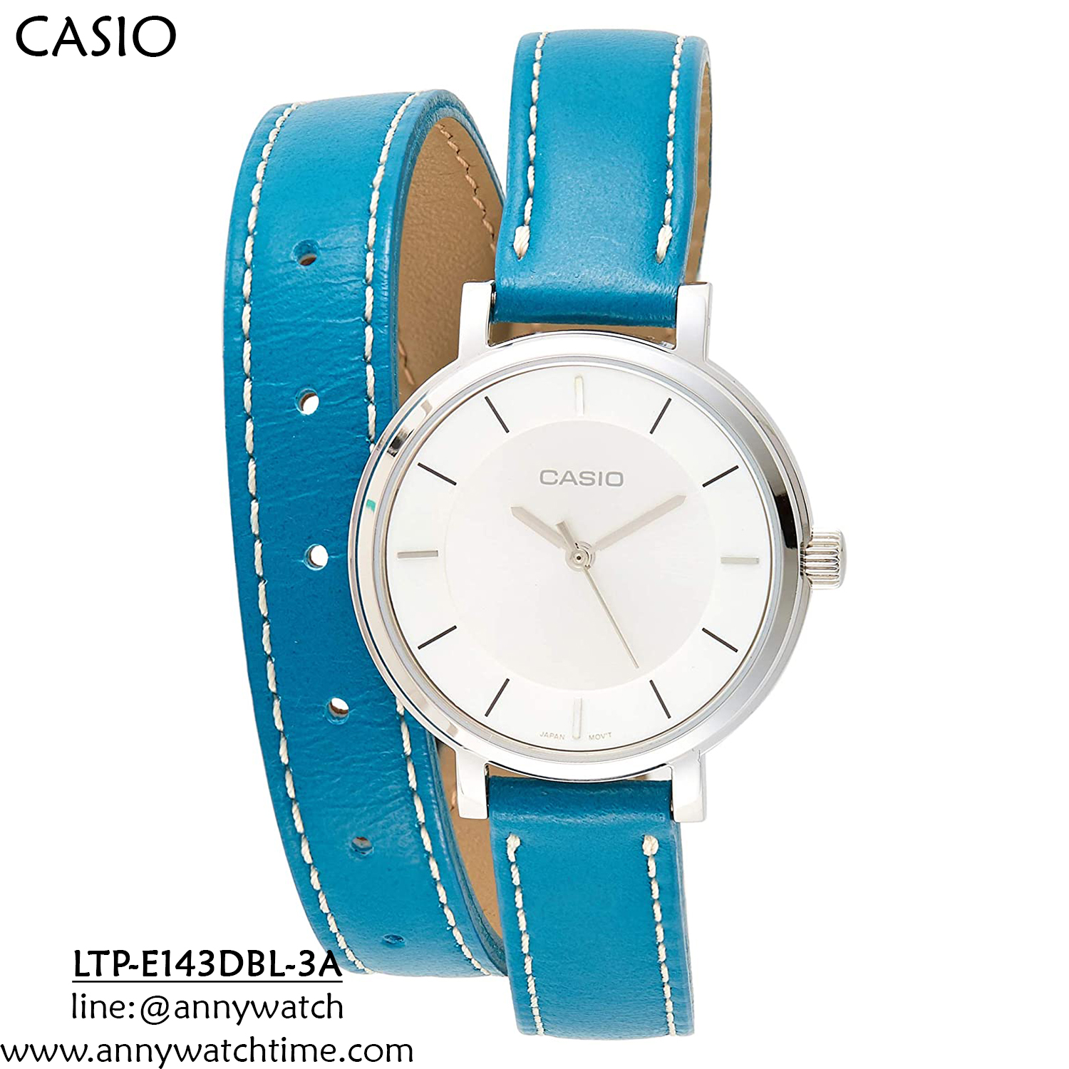 CASIO LTP-E143DBL-3A