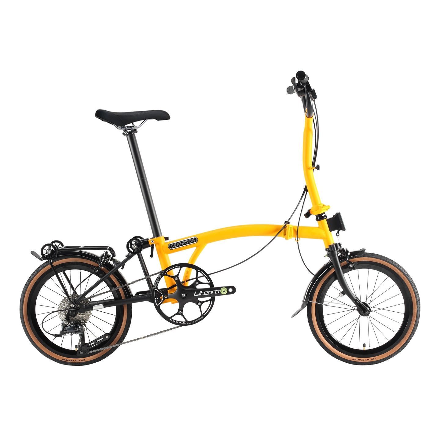 จักรยานพับ Cranston R9 16 นิ้ว 9 สปีด น้ำหนักเบา 12.5kg พับ 3 ทบ ดีไซน์เรโทร 16 สี — ปั่นในเมือง ปั่นไปทำงาน สะดวกพกพา