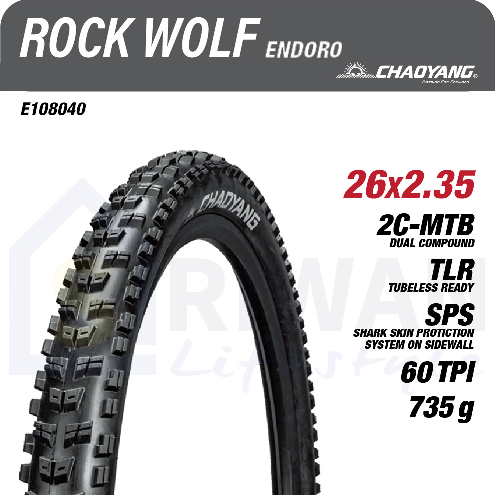 CHAOYANG Rock Wolf 26x2.35 | Premium Mountain Bike Tire | Conquer Every Trail with Confidence