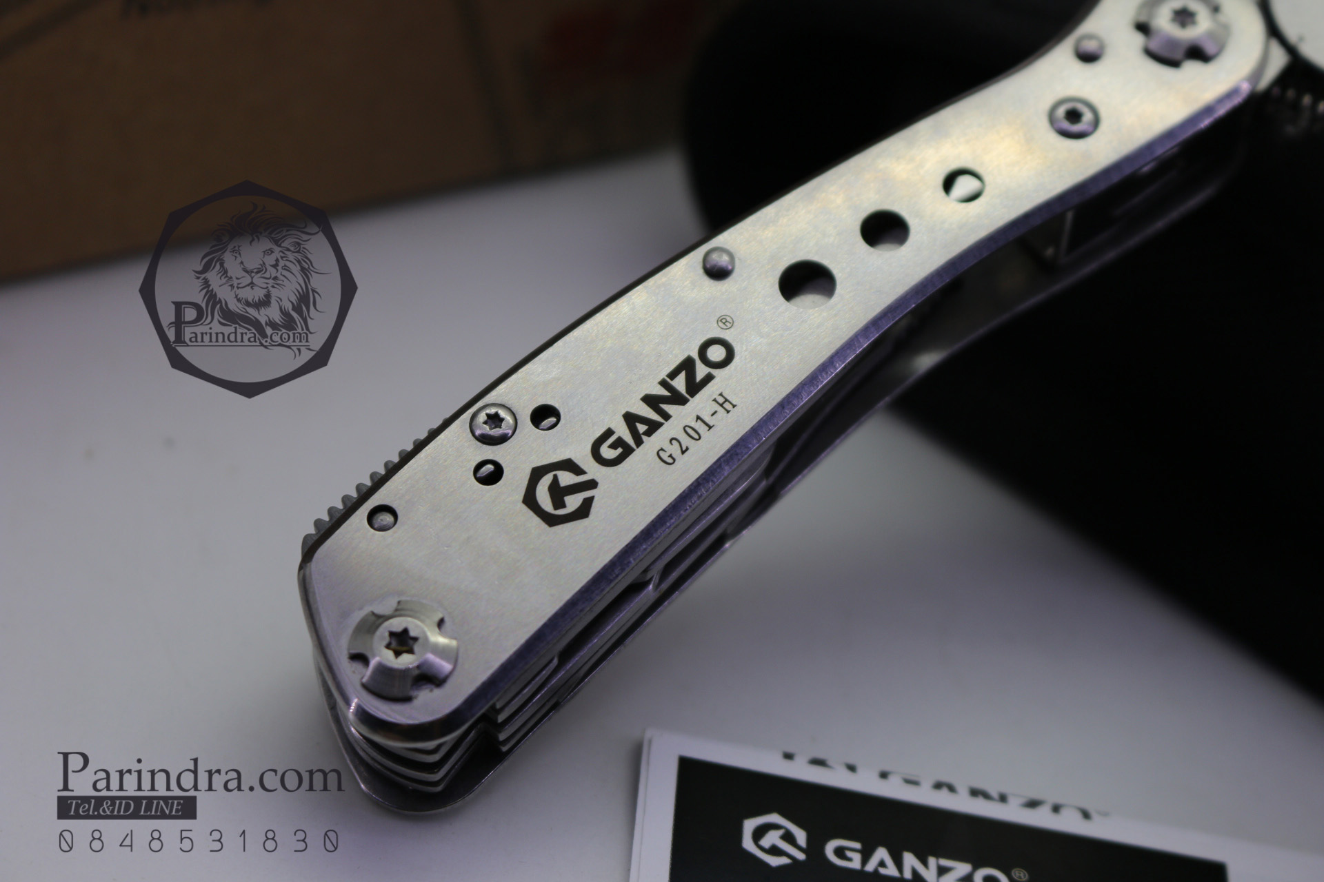 คีมเอนกประสงค์ Multi-Tools Ganzo กานโซ่ รุ่น G201-H สีเงินไทเทเนี่ยม ของแท้ 100%