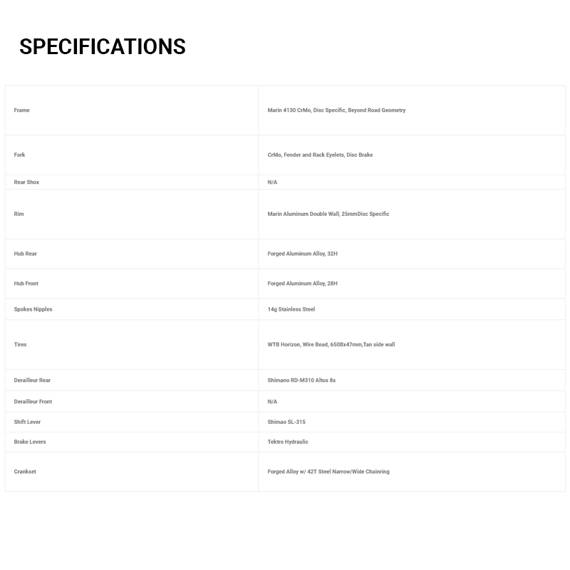 จักรยานกราเวล MARIN Nicasio SE (Mat Tan) | เฟรม CrMo ทนทาน ระบบไฮดรอลิกเบรก | พร้อมอุปกรณ์ครบ