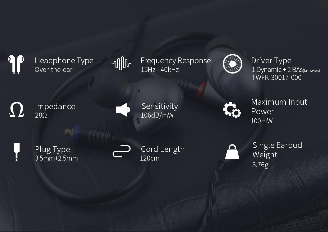 ขาย FiiO F9 PRO หูฟัง3ไดร์เวอร์ (2BA+1Dynamic) ระดับ Hi-Res Audio ขั้ว MMCX ถอดสายได้