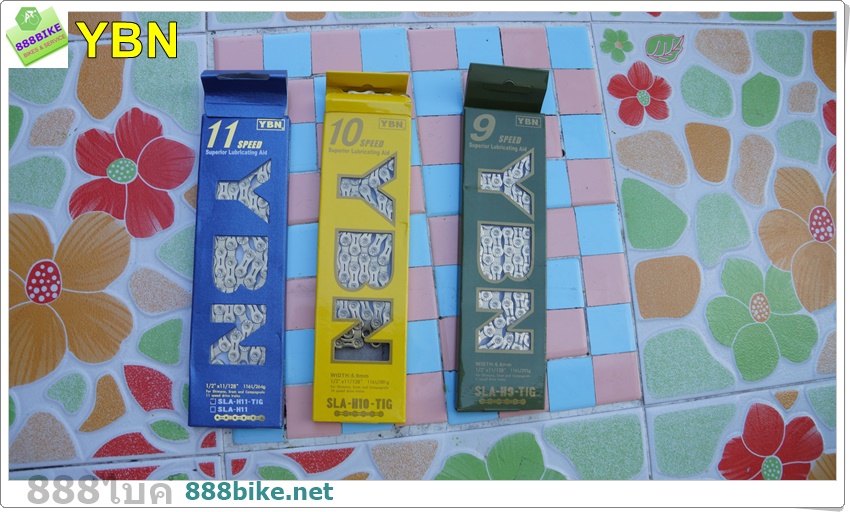 โซ่ YBN MODEL SLA-H9-TI(1/2x11/128”) SPEED: โซ่ 9 TITANIUM