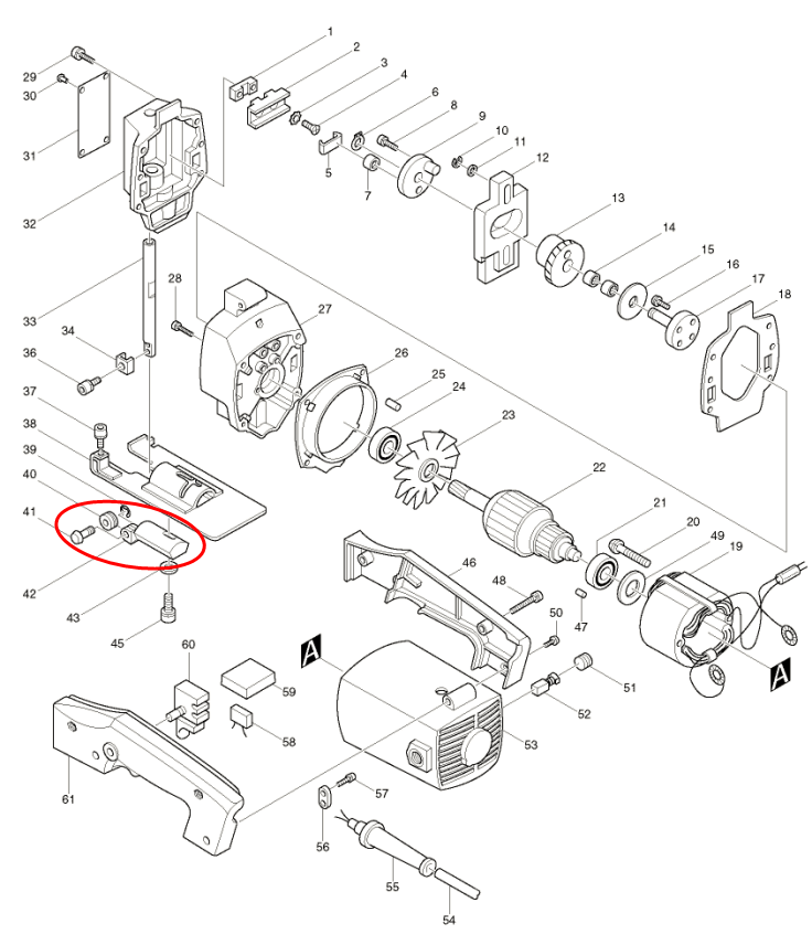 ก้าน+ล้อ เลื่อยจิ๊กซอว์ Makita 4300BA, 4300BV [#42] (รุ่นใหม่-รุ่นเก่า) #G12