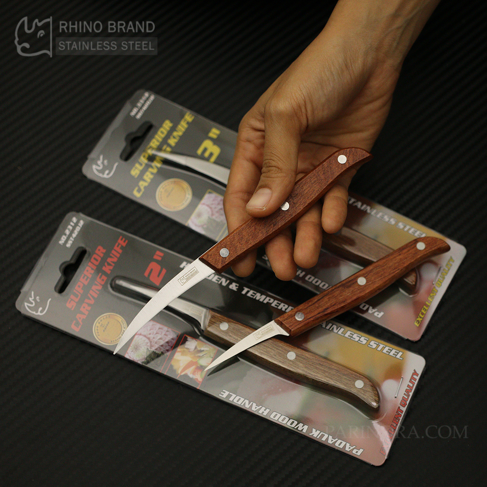มีดแกะสลัก RHINO BRAND No.2312 / 3312 SUPERIOR CARVING KNIFE แกะสลักผัก ผลไม้ (ของแท้)
