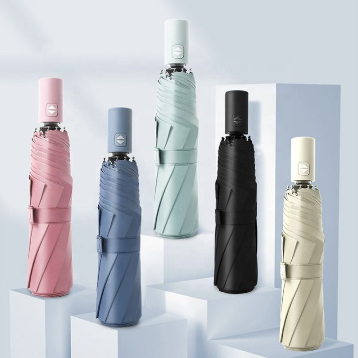 ร่มพับ 3 ตอน 24 นิ้ว 10 ก้าน รุ่น YF-Z20211051 ด้ามเปิด ปิดอัตโนมัติ