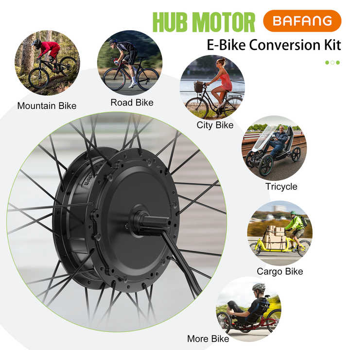 BAFANG Ebike Conversion Kit 48V | 500W / 750W | 26"–29" Wheels | Brushless Hub Motor | IPX5 Waterproof | LCD Display | Rear Wheel Kit