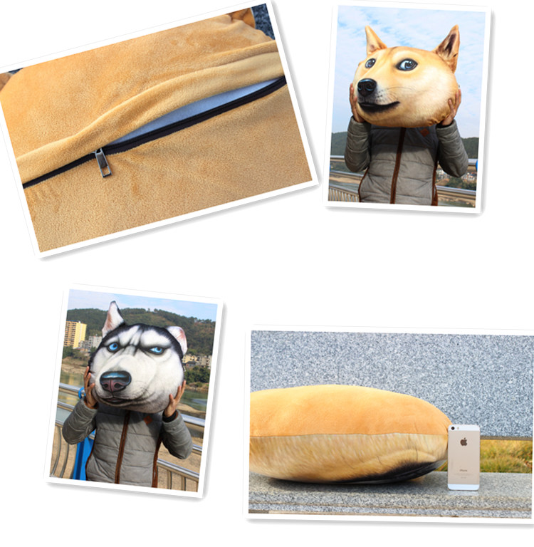 (พร้อมส่ง) หมอนหน้าน้องหมา 3 มิติ (50*40 cm.)
