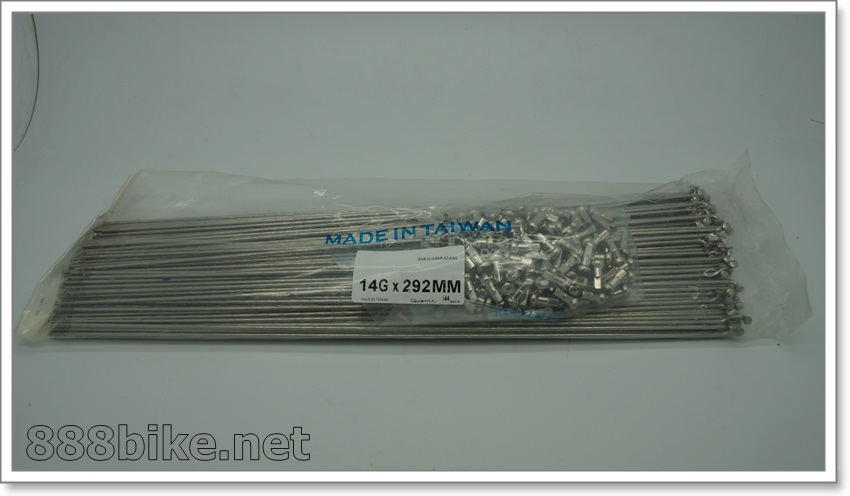 ซี่ลวด 700C แสตนเลส สีเงิน, ขนาด 290, 292, 294MM(โปรดระบุขนาดตรงหมายเหตุ)