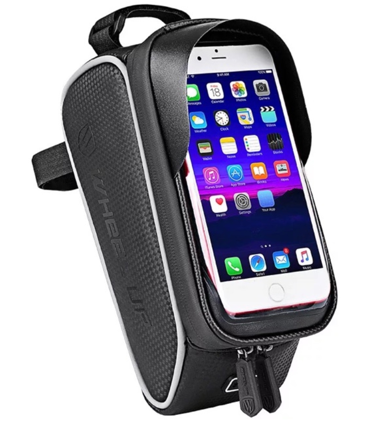กระเป๋าใส่โทรศัพท์คาดเฟรมใส่มือถือ WHEEL UP Touch Screen Phone Holder รุ่นจอ 6.2 นิ้ว กันน้ำ(L)