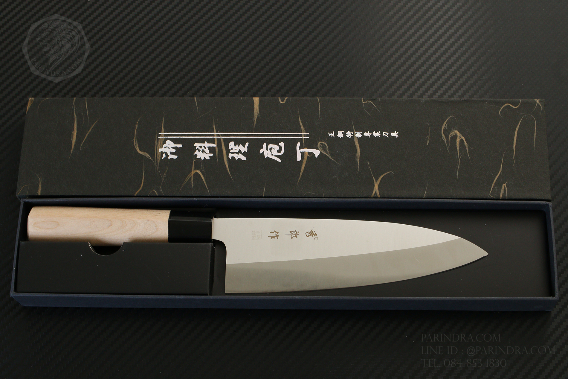 มีดเดบะ เชฟญี่ปุ่น ด้ามไม้ ลับคมด้านเดียว คมสุดยอด ขนาด 12 นิ้ว คุณภาพดีมาก