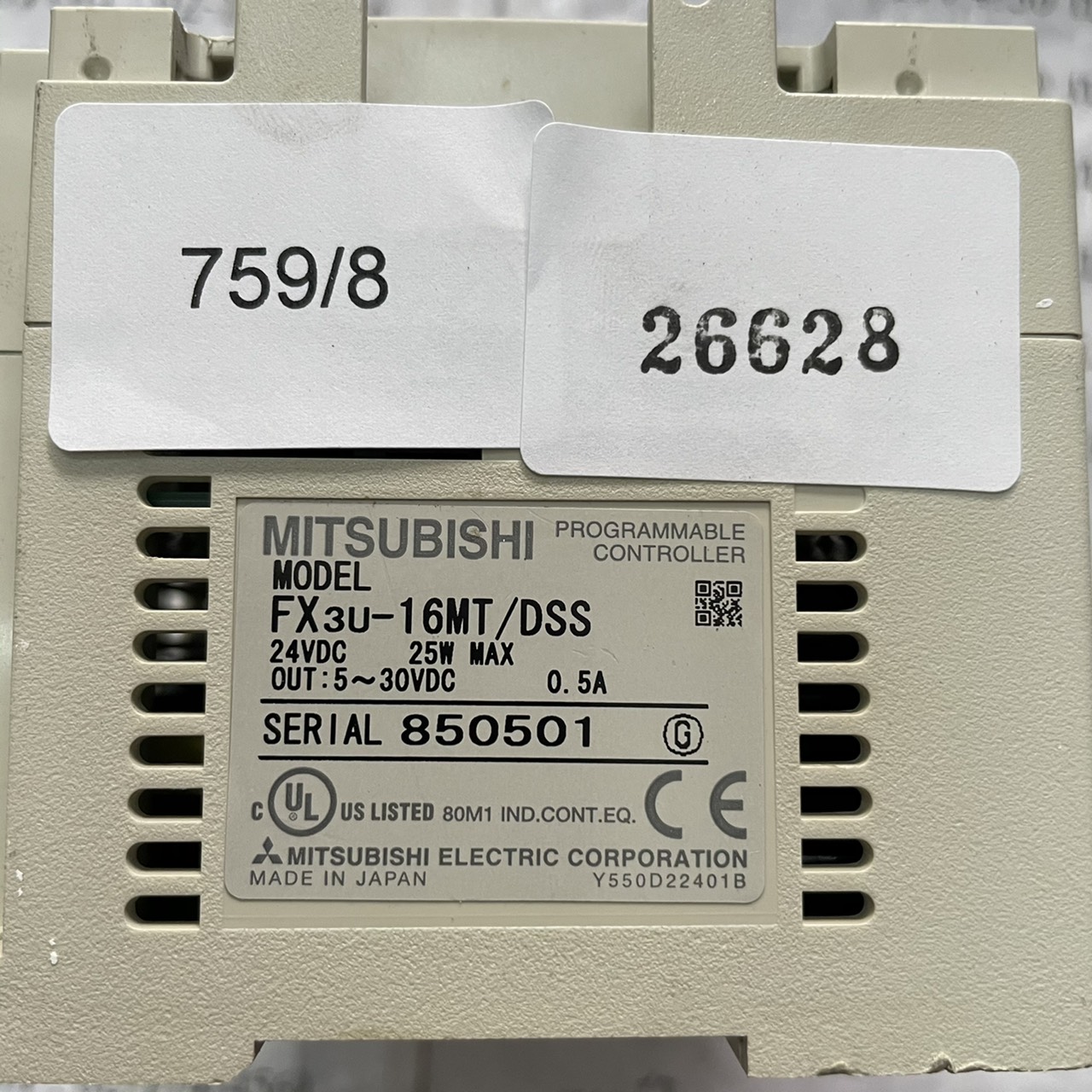 FX3U-16MT-DSS PLC " MITSUBISHI "
