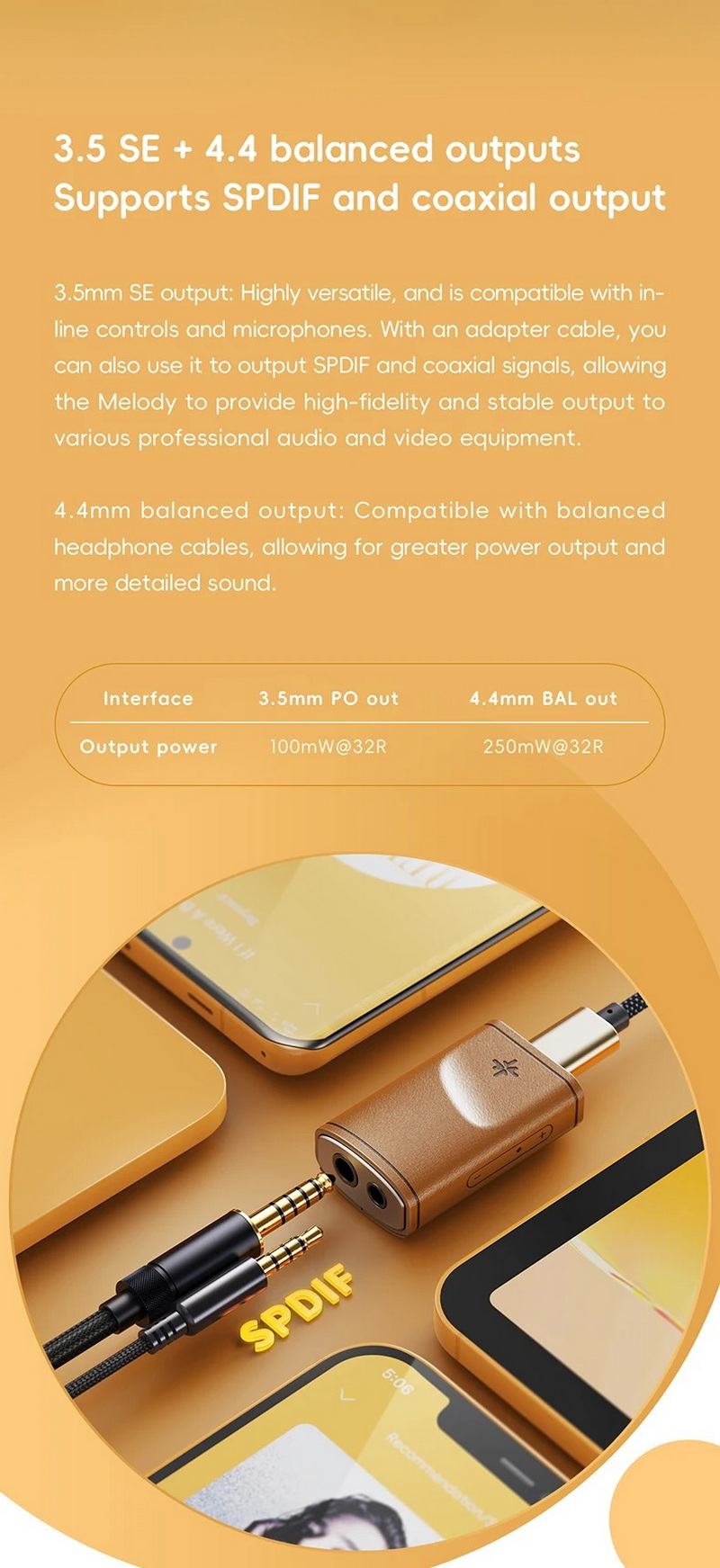 SNOWSKY Melody DAC/AMP ชิป DAC Cirrus Logic 43131 บอดี้ไม้แท้ ปรับ EQ ได้ผ่านแอป เสียงเที่ยงตรง ประกันศูนย์ไทย