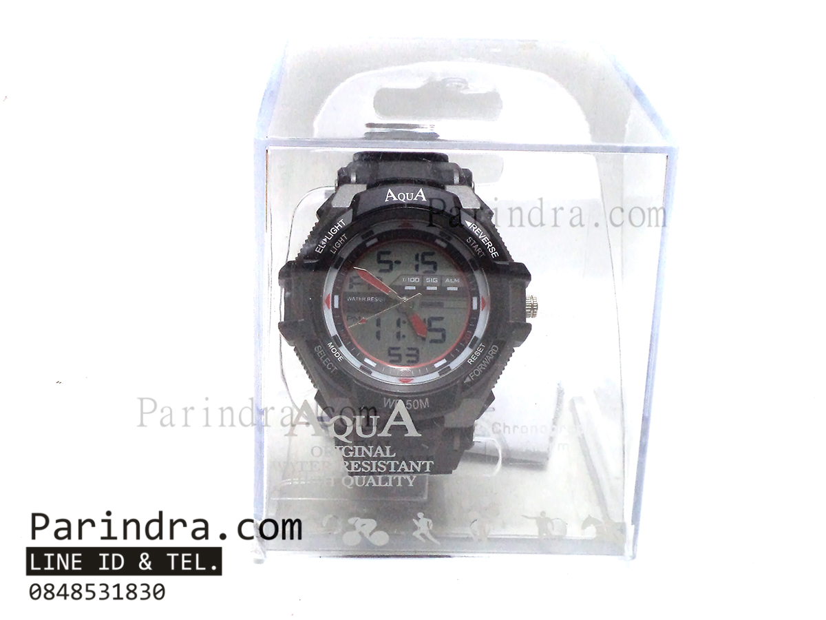 นาฬิกาข้อมือ AQUA รุ่น TGA2126-AD71 สีดำ-เทา