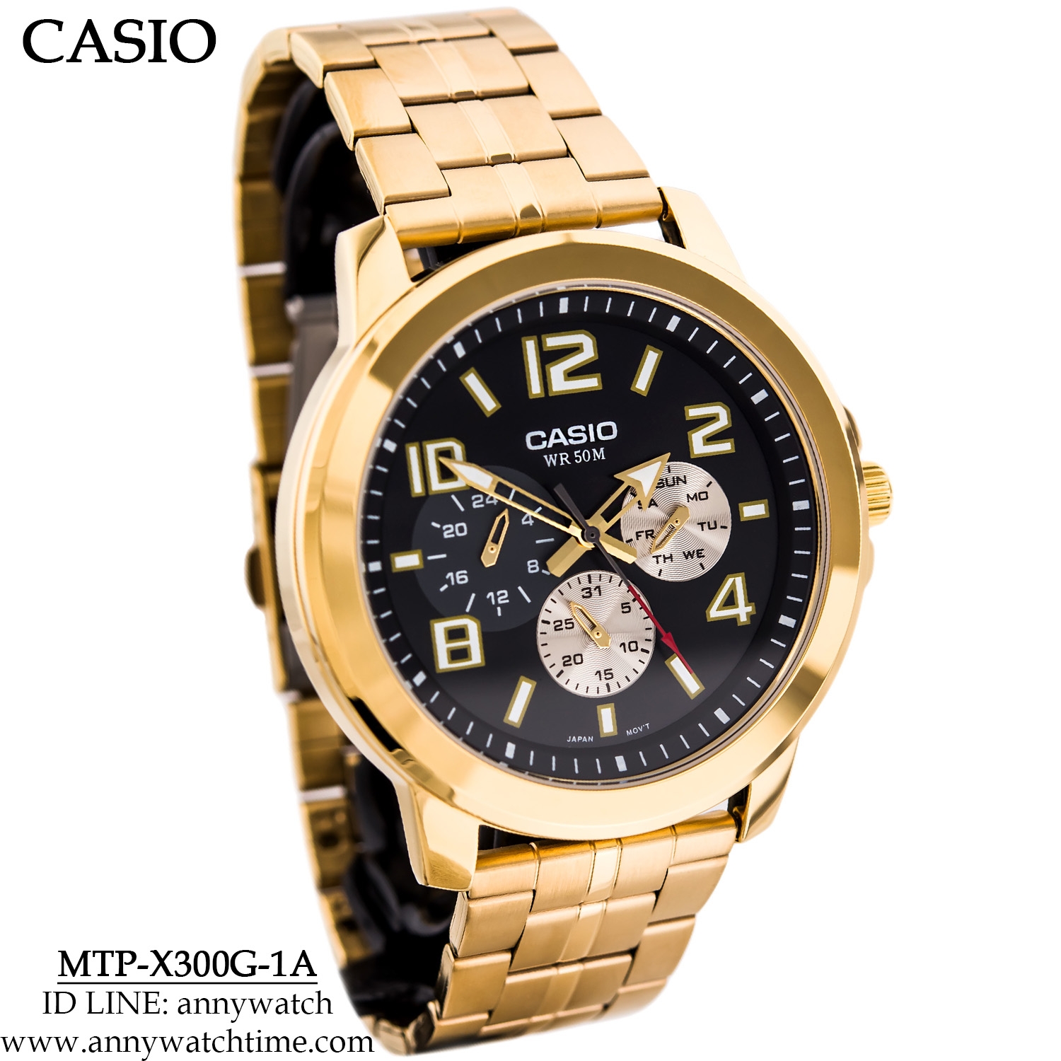 CASIO MTP-X300G-1A