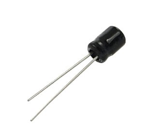 (สั่งขั้นต่ำ 10 ตัว) C คาปาซิเตอร์ 100uF 6.3V 1000hrs 105°C Size 5x7mm ระยะห่างขา 2.0mm