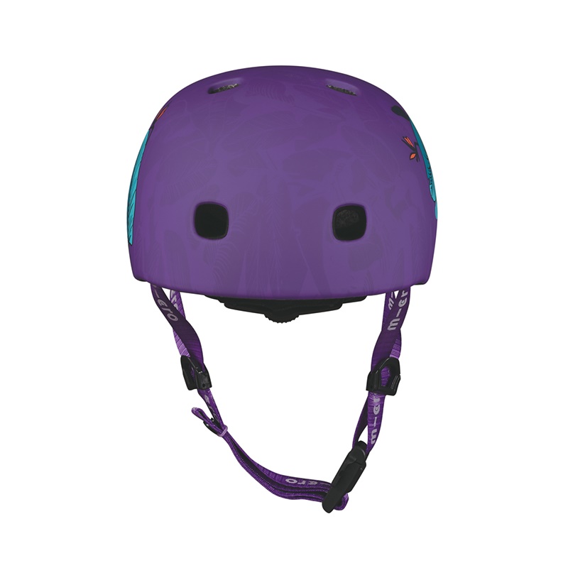 หมวกกันน็อคสำหรับเด็ก MICRO สีสันสดใส การออกแบบที่คำนึงถึงความสะดวกสบายและความปลอดภัย มีแผ่นโฟมหนาป้องกันแรงกระแทกได้ดี และสายรัดคางที่ปรับได้