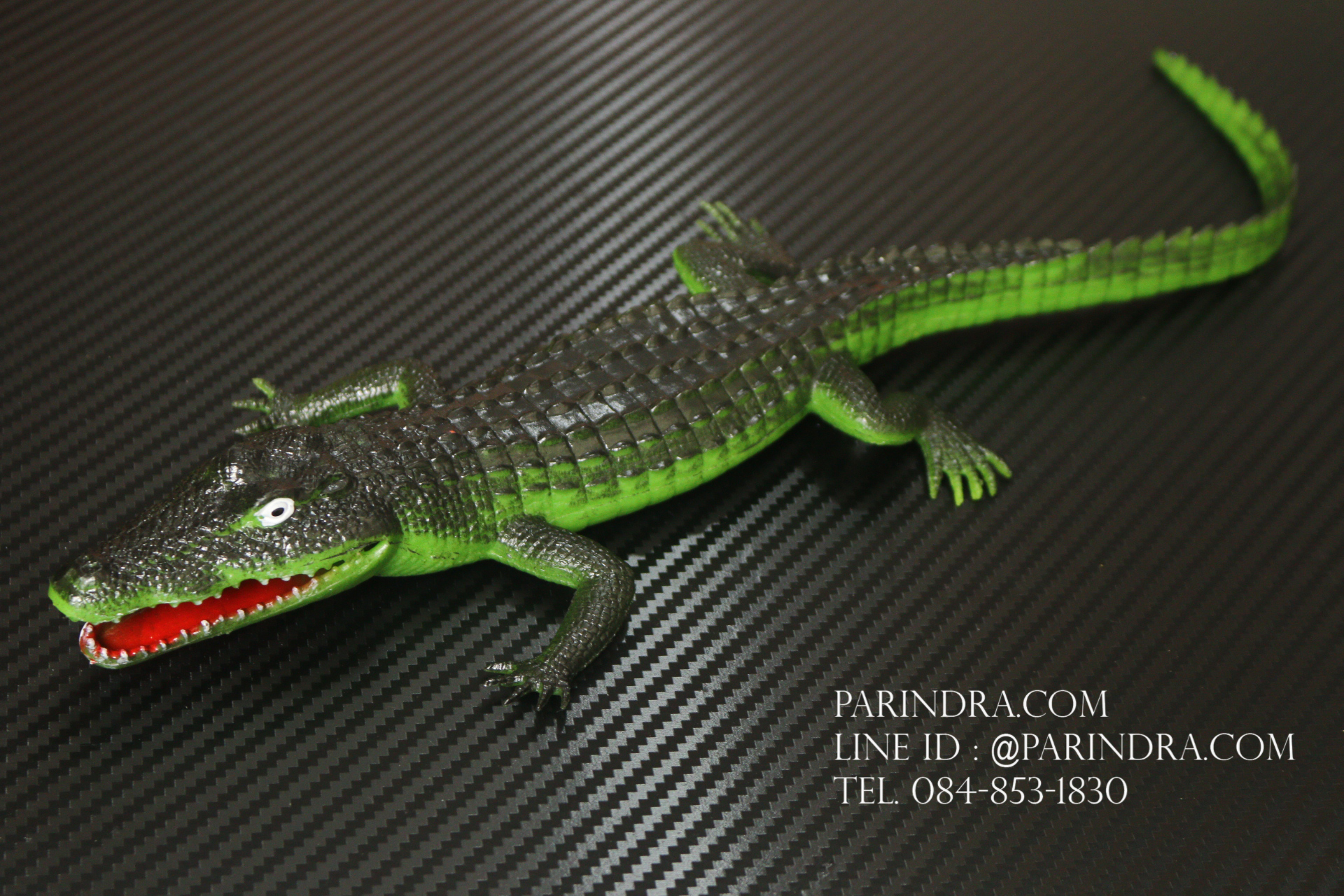 โมเดลจระเข้ สีเขียวอ่อน บีบมีเสียง ขนาดใหญ่ 16 นิ้ว ขนาดใหญ่