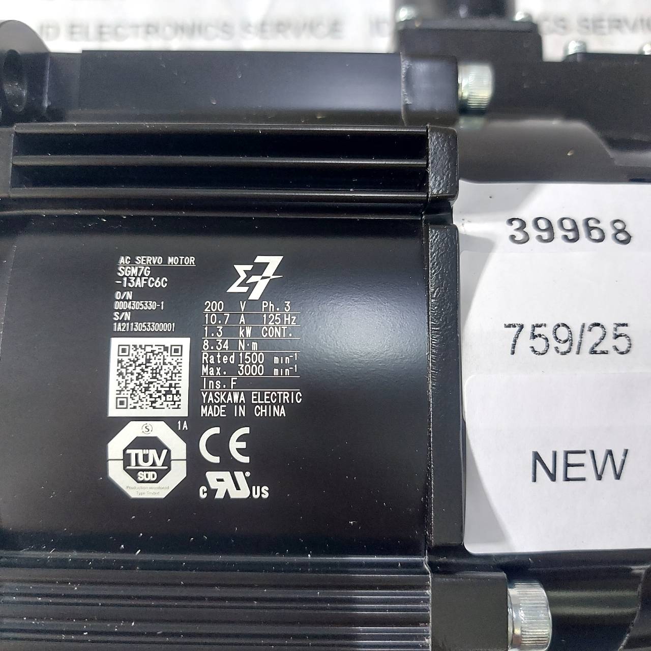 SGM7G-13AFC6C SERVO MOTOR " YASKAWA "