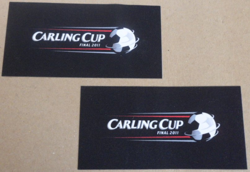 อาร์มสัญลักษณ์ฟุตบอล การแข่งขันฟุตบอลลีก คัพ (อีเอฟแอล คัพ) - CARLING CUP FINAL 2011 PLAYER SIZE ใหม่ / LEAGUE CUP (EFL CUP) National Football Tournament PLAYER SIZE Football Patch/Badge - CARLING CUP FINAL 2011 NEW