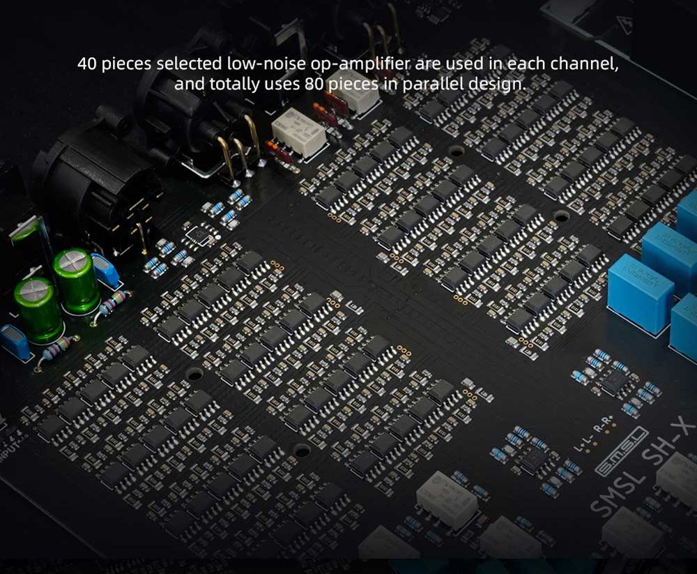 SMSL SH-X Headphone Amplifier ตั้งโต๊ะ กำลังขับสูง รองรับ Hi-Res ประกันศูนย์ไทย