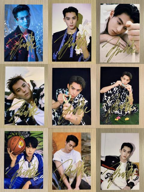 โปสการ์ดลายเซ็น Dylan Wang