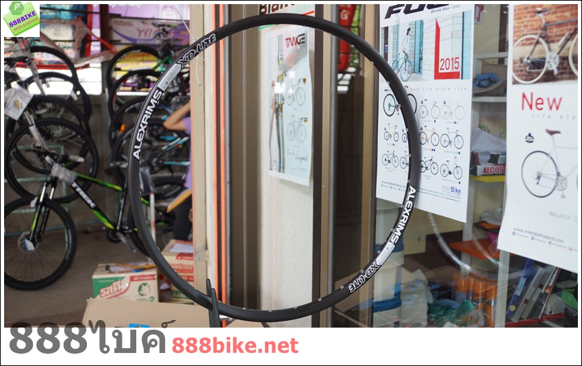 “ALEX” ขอบล้อ 26” MTB รุ่นดิสเบลค XD LITE, 32H, สีดำ. (หน้า+หลัง)