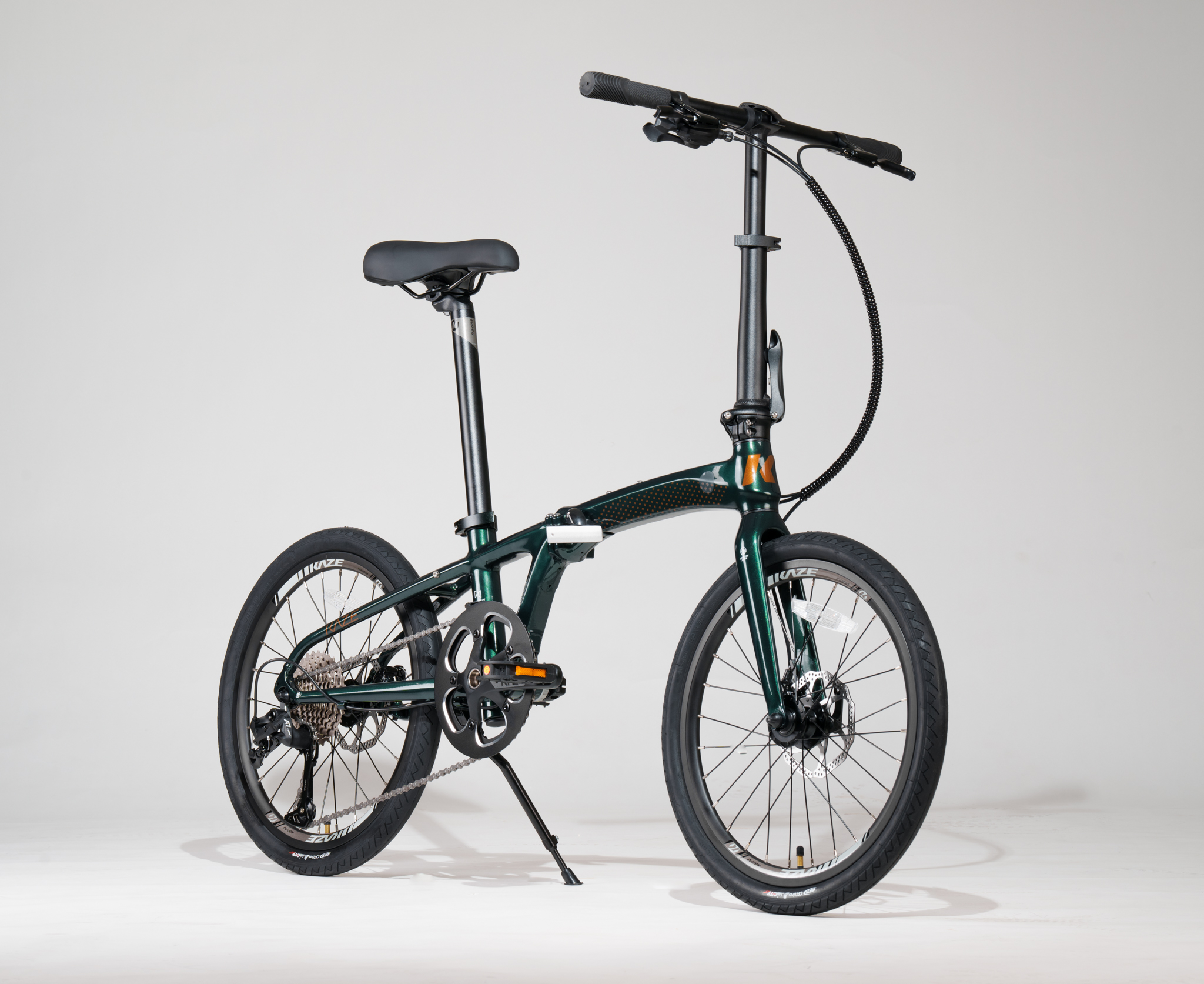 จักรยานพับได้ KAZE MACHI L-TWOO A7 10 สปีด เฟรมอลูมิเนียม X6 น้ำหนักเบา ซ่อนสาย KAZE CITY COLLECTION New Color 2026