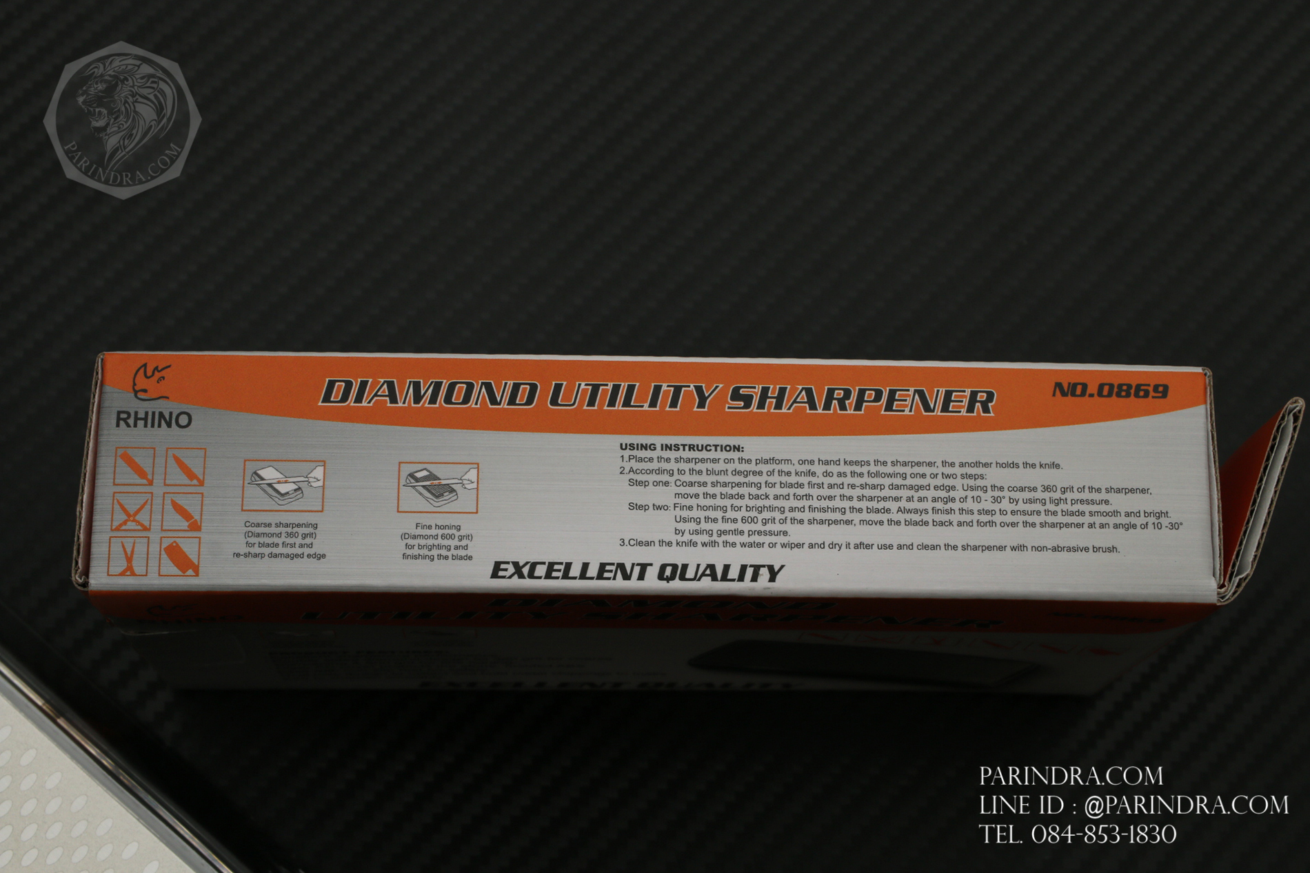 หินลับมีด RHINO BRAND NO.0869 Diamond Utility Sharpener (ของแท้)