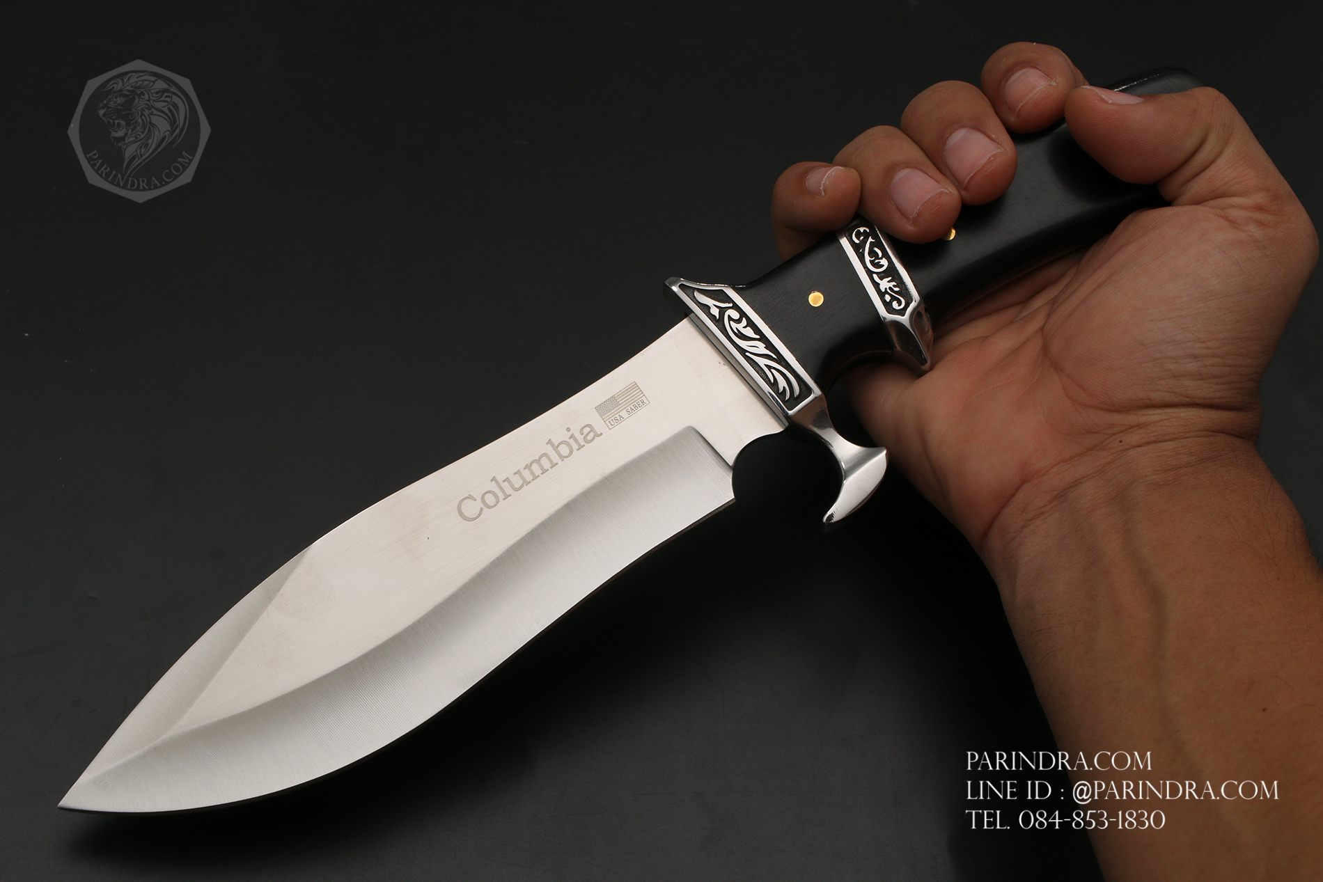 มีดใบตาย Columbia รุ่น A95 ทรงใบมีดสวย หนาใหญ่สะใจ คมกริบ พร้อมปลอกมีด พร้อมใช้