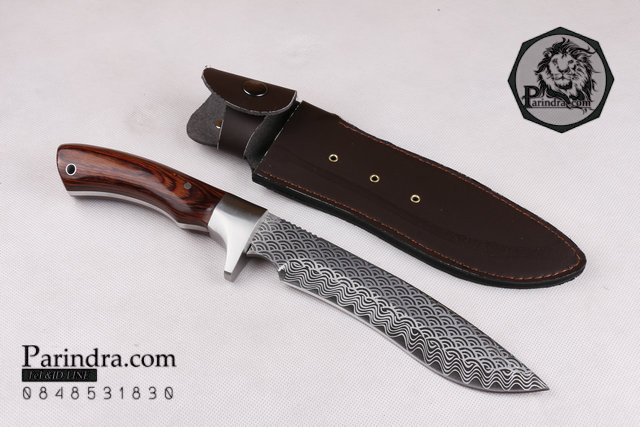 มีดใบตาย Blackfox แบบกัดลายรูปคลื่น Black FOX (corrosion pattern)ขนาด 12 นิ้ว