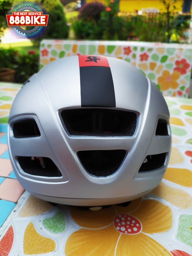 หมวก S-Fight AERO HELMET, GH-05 รอบศรีษะ 54-58 cm มีแว่นในตัว แว่นเป็นแบบแม่เหล็ก ถ้าไม่ใช้พลิกแว่นเก็บได้
