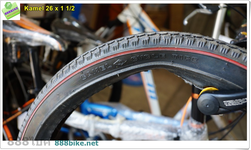 ยางนอกจักรยาน ยางเสือภูเขา Camel 26x1 1/2 ยางไปรษณีย์ (ค่าส่ง 150บาท) จักรยานไปรษณีย์ ยางมีปีก
