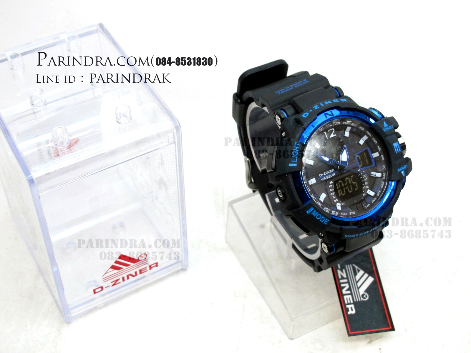 นาฬิกา D-ZINER ขอบเข็มทิศสีฟ้า