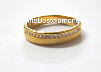 BR209+++แหวนแถวเพชรข้าง+++ เก๋สุดๆ เรียบ หรู ดูมี class สีทองซาตินพ่นทราย สวยมากๆๆ แบบออกมาจากcatalogue เลยค่ะ ใส่เป็นแหวนคู่ชายหญิงได้เลย