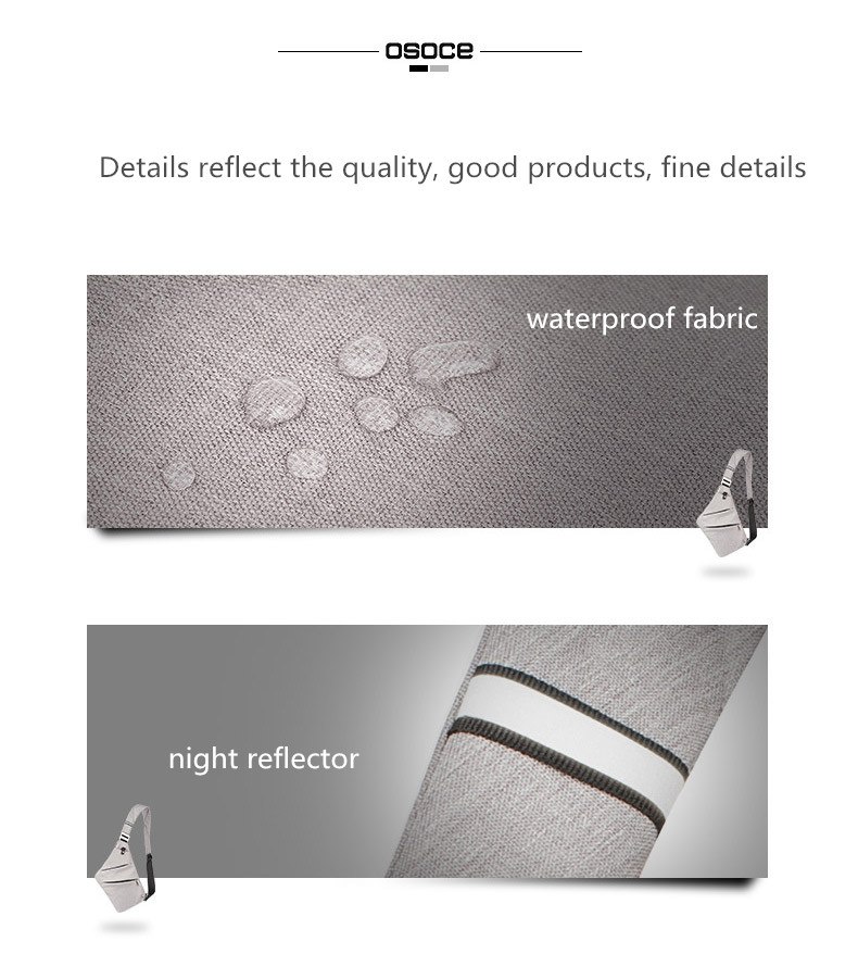 ขาย OSOCE CrossBody กระเป๋าสะพายแฟชั่น กันน้ำ น้ำหนักเบา