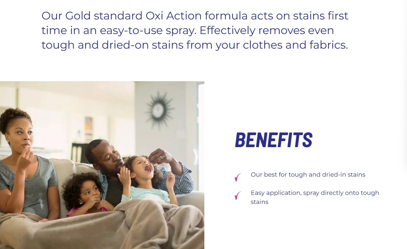 Vanish Gold Pro Oxi Action Ultra Power Stain Remover Spray สเปรย์ซักผ้า 650ML